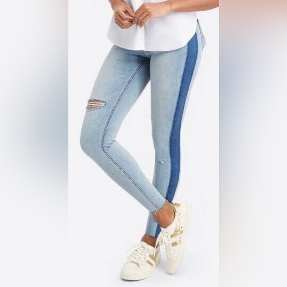 SPANX 2 Tone Skinny Jeans - Picture 2 of 14